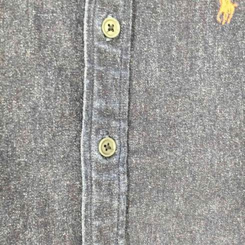 ポロスポーツラルフローレン POLO SPORT RALPH LAUREN スモールポニー刺繍 ノースリーブ デニムシャツ レディース JPN:9号