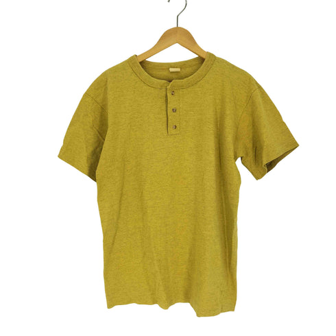 GAVIAL 90s USA製 シングルステッチ バックプリント ヘンリーネック S/S Tシャツ メンズ import:L