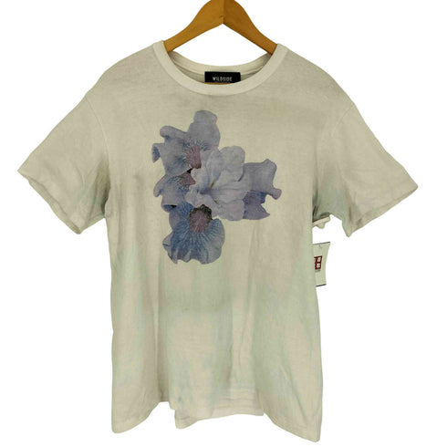 ワイルドサイドヨウジヤマモト WILDSIDE YOHJI YAMAMOTO 24SS PURPLE LILY White T-Shirt パープル リリー ホワイト Tシャツ メンズ