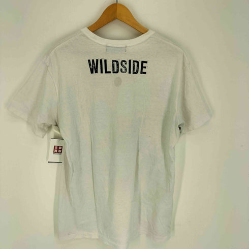ワイルドサイドヨウジヤマモト WILDSIDE YOHJI YAMAMOTO 24SS PURPLE LILY White T-Shirt パープル リリー ホワイト Tシャツ メンズ