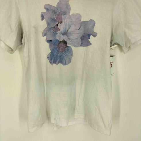 ワイルドサイドヨウジヤマモト WILDSIDE YOHJI YAMAMOTO 24SS PURPLE LILY White T-Shirt パープル リリー ホワイト Tシャツ メンズ