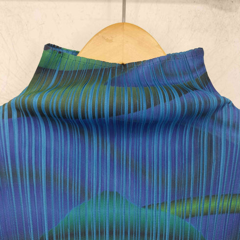 プリーツプリーズイッセイミヤケ PLEATS PLEASE ISSEY MIYAKE 横尾忠則 グラフィック 転写プリント ボトルネック レディース FREE