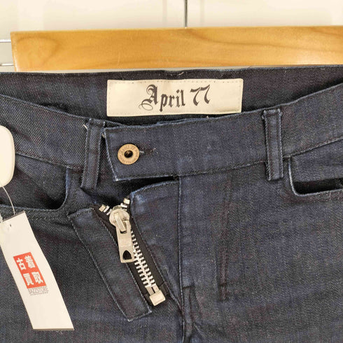 エイプリルセブンティセブン April77 JOHNNY ジップデザインデニムパンツ レディース US:26-27