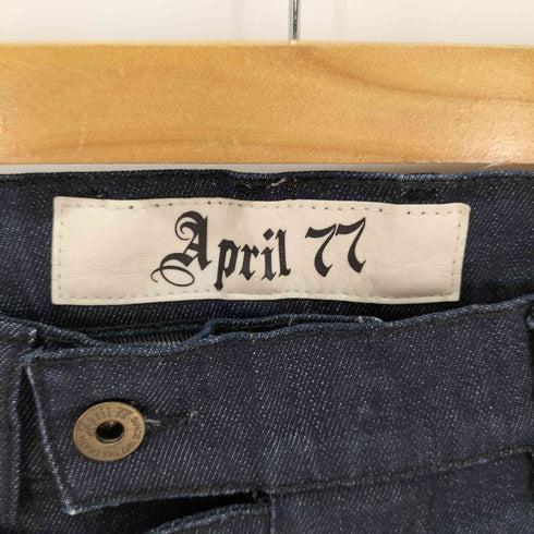エイプリルセブンティセブン April77 JOHNNY ジップデザインデニムパンツ レディース US:26-27