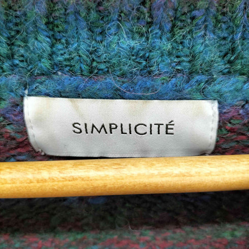 シンプリシテェ SIMPLICITE カスリグラデーションニット レディース FREE