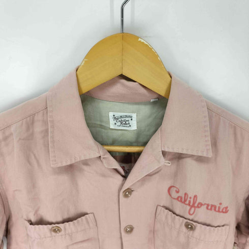 フラットヘッド FLAT HEAD Cadillac Ranch チェーンステッチ ボウリングシャツ メンズ US:34