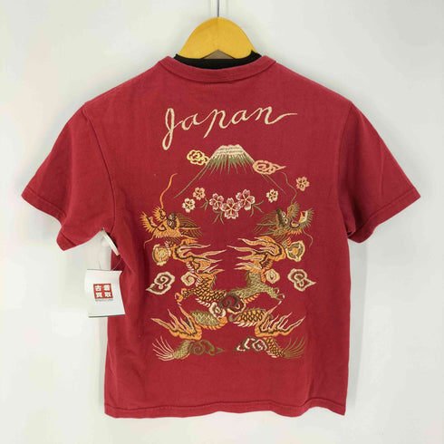ザフラットヘッド the flat head 龍 富士山 刺繍 スーベニアTシャツ メンズ JPN:S