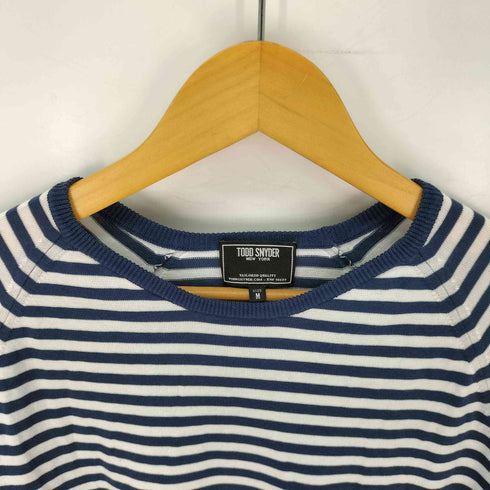 トッドスナイダー TODD SNYDER S/S ボーダーニット メンズ JPN:M
