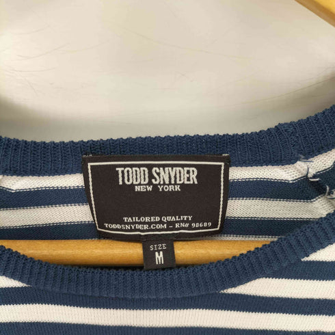 トッドスナイダー TODD SNYDER S/S ボーダーニット メンズ JPN:M