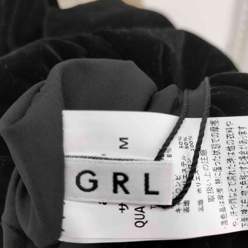 グレイル GRL ビジューベロアキャミソールミニワンピース ボトルネック セットアップ レディース M/M