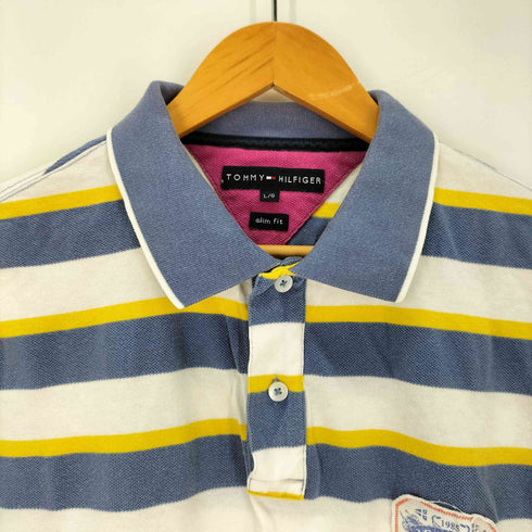 トミーヒルフィガー TOMMY HILFIGER ボーダーポロシャツ メンズ JPN:S