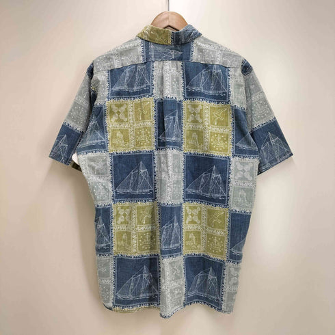 レインスプーナー Reyn Spooner 90S 総柄ボタンダウン S/S シャツ メンズ import:L