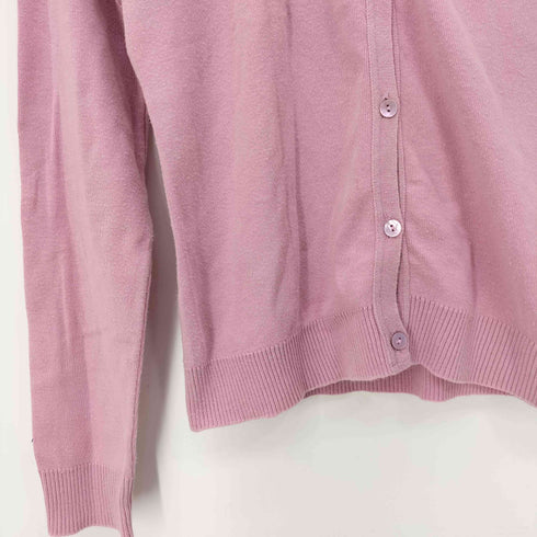 アニエスベー agnes b. PARIS フランス製 コットン Vネック カーディガン レディース 3