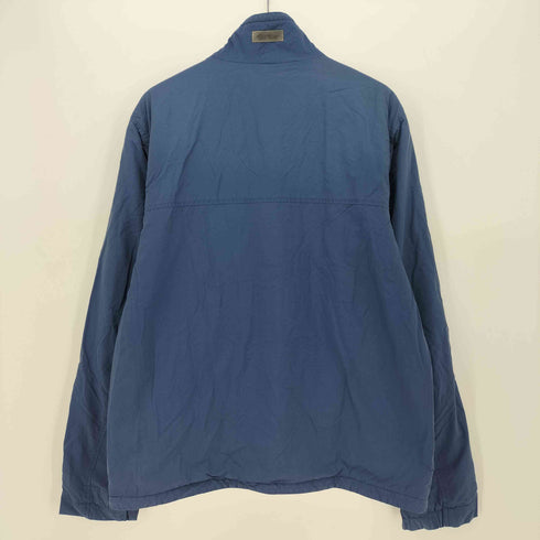 エディーバウアー Eddie Bauer 00s ロゴ刺繍 裏地フリース ナイロン ジップップ ジャケット メンズ import:L