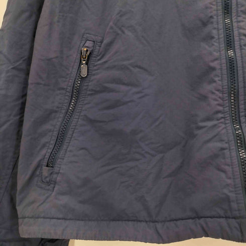 エディーバウアー Eddie Bauer 00s ロゴ刺繍 裏地フリース ナイロン ジップップ ジャケット メンズ import:L