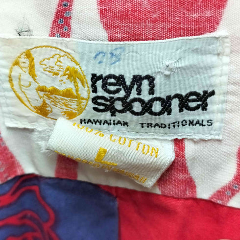 レインスプーナー Reyn Spooner 70-80S 金タグ S/S アロハシャツ メンズ import:L