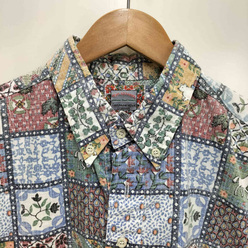 レインスプーナー Reyn Spooner 90S Commemorative Classics パッチワークデザイン プルオーバー シャツ メンズ import:L