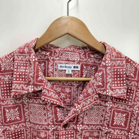 ユニクロ UNIQLO 総柄アロハシャツ メンズ JPN:XL