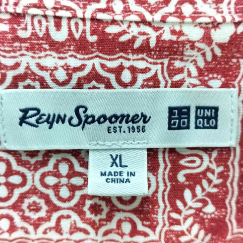 ユニクロ UNIQLO 総柄アロハシャツ メンズ JPN:XL
