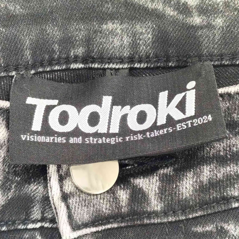Todoroki ダメージ加工 スキニーデニムパンツ Y2K メンズ