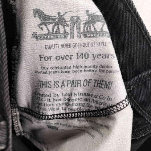 リーバイス Levis 505 レギュラーフィット ジーンズ ブラック メンズ W40