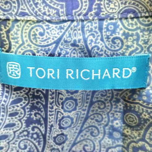 トリリチャード TORI RICHARD USA製 ペイズリーS/Sシャツ メンズ import:L