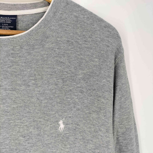 ポロラルフローレン POLO RALPH LAUREN SLEEP WEAR スモールポニー刺繍 サーマル カットソー メンズ import:L