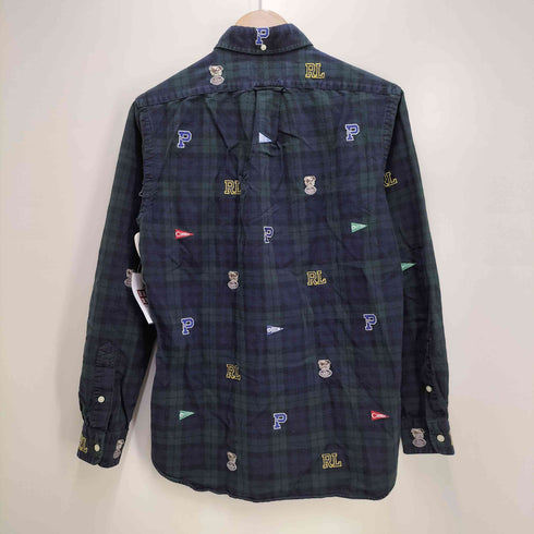 ラルフローレン RALPH LAUREN ワッペンデザイン L/S ボタンダウンシャツ メンズ import:S