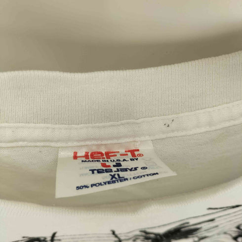 ヘフト HEF-T 80~90s USA製 TEE JAYS シングルステッチ スパイダーTシャツ メンズ XL
