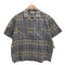 RUZZO S/S オープンカラーチェックシャツ メンズ
