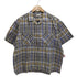RUZZO S/S オープンカラーチェックシャツ メンズ