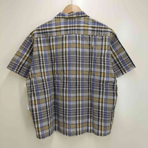 RUZZO S/S オープンカラーチェックシャツ メンズ