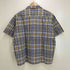 RUZZO S/S オープンカラーチェックシャツ メンズ