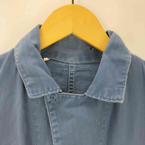 ベンデイビス BEN DAVIS 50s 白タグ hbtショップコート コットンヘリンボーン カットオフ 月桂樹ボタン 比翼 メンズ US:36