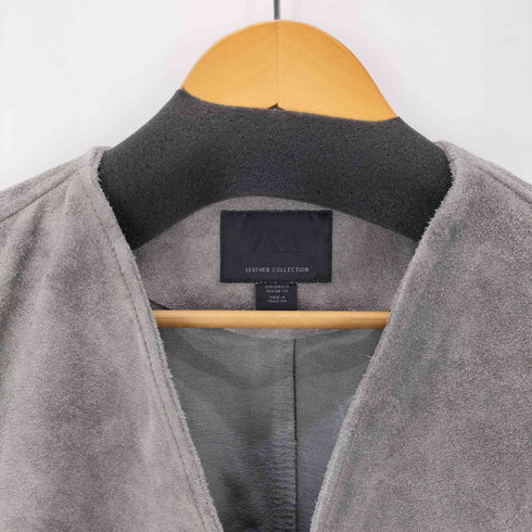 ザラ ZARA RELAXED FIT SUEDE VEST リラックス フィット スエード ベスト メンズ S-M