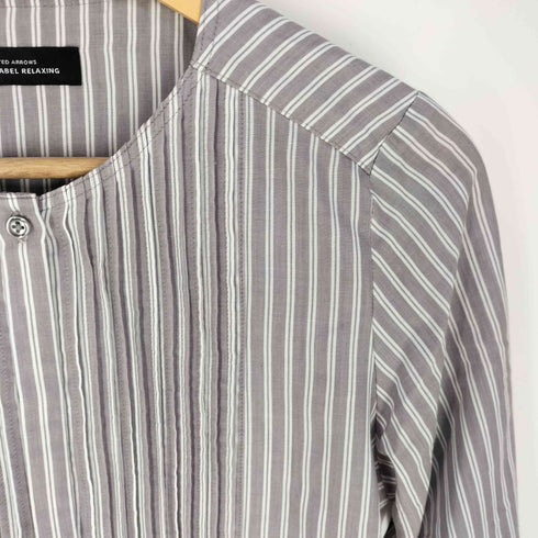 ユナイテッドアローズグリーンレーベルリラクシング UNITED ARROWS green label relaxing CB ノーカラー タック ブラウス レディース FREE