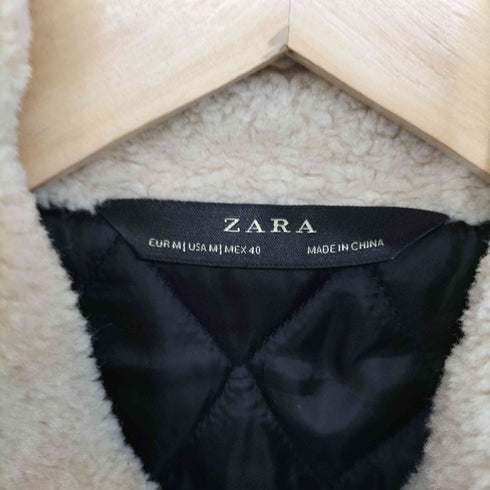ザラ ZARA B-3 フェイクムートン ジャケット メンズ import:M