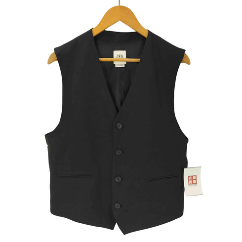 ザラ ZARA VISCOSE-LINEN SUIT VEST ビスコース リネン スーツ ベスト メンズ import:M