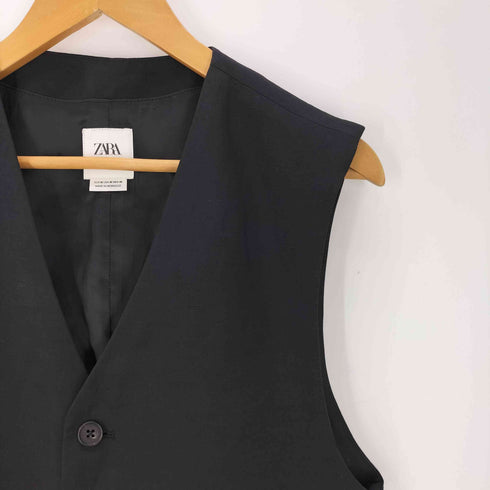 ザラ ZARA VISCOSE-LINEN SUIT VEST ビスコース リネン スーツ ベスト メンズ import:M