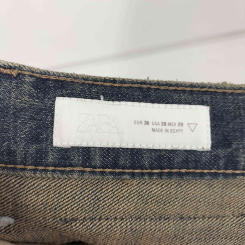 ザラ ZARA RELAXED FIT JEANS ウォッシュド ワイド デニム メンズ 36