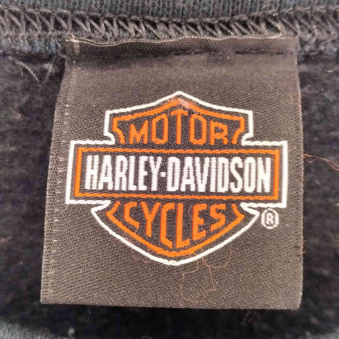 ハーレーダビッドソン HARLEY-DAVIDSON 2017 両面ロゴプリント クルーネックスウェット メンズ import:M