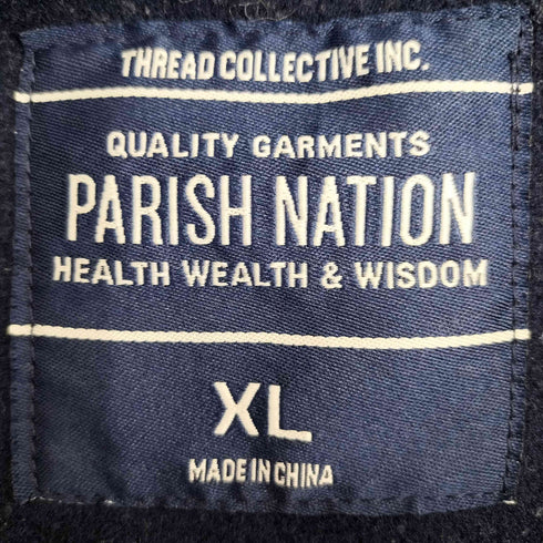 PARISH NATION 00s エンブレム刺繍 カラー切替 トラックジャケット メンズ import:XL