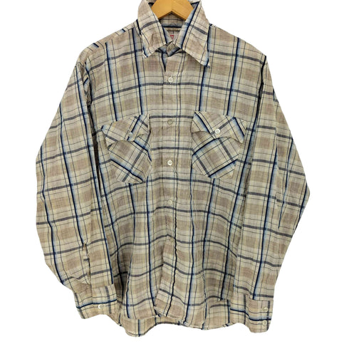 リーバイス Levis 70s チェック 襟芯 フロントダブルポケット L/S シャツ メンズ import:L