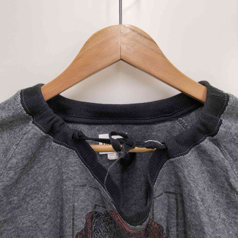 ディーゼル DIESEL フロントロゴ フラワーデザイン スウェット シャツ レディース import:S