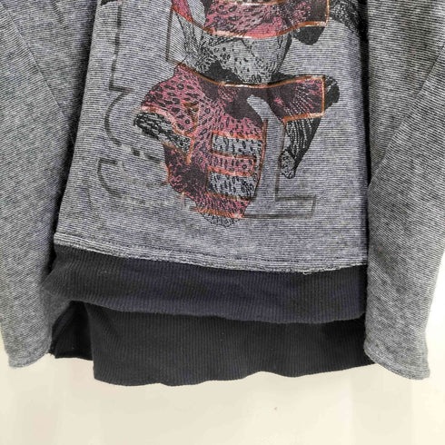 ディーゼル DIESEL フロントロゴ フラワーデザイン スウェット シャツ レディース import:S