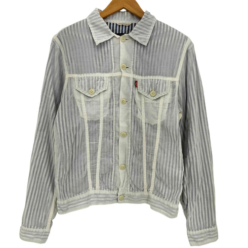 リーバイス Levis ストライプ ガーゼ 3rd型 シャツジャケット メンズ import:L
