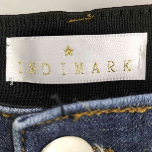 indimark 折り返し デザインボーイフレンドデニム レディース JPN:L