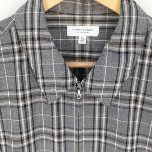 ビューティーアンドユースユナイテッドアローズ BEAUTY & YOUTH UNITED ARROWS ハーフジップシャツジャケット メンズ JPN:XL