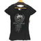 ハーレーダビッドソン HARLEY-DAVIDSON カットオフフリルラインストーンデザイン S/S Tシャツ Y2K レディース JPN:M