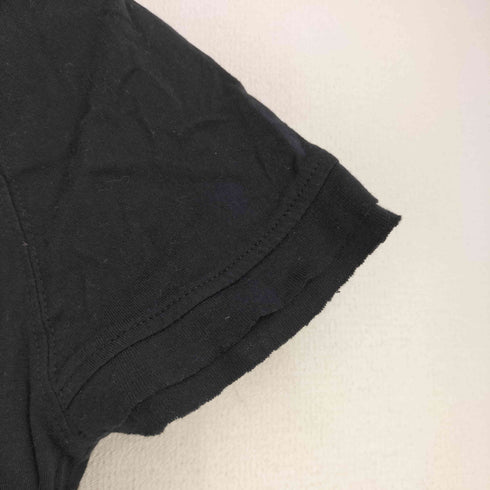 ハーレーダビッドソン HARLEY-DAVIDSON カットオフフリルラインストーンデザイン S/S Tシャツ Y2K レディース JPN:M